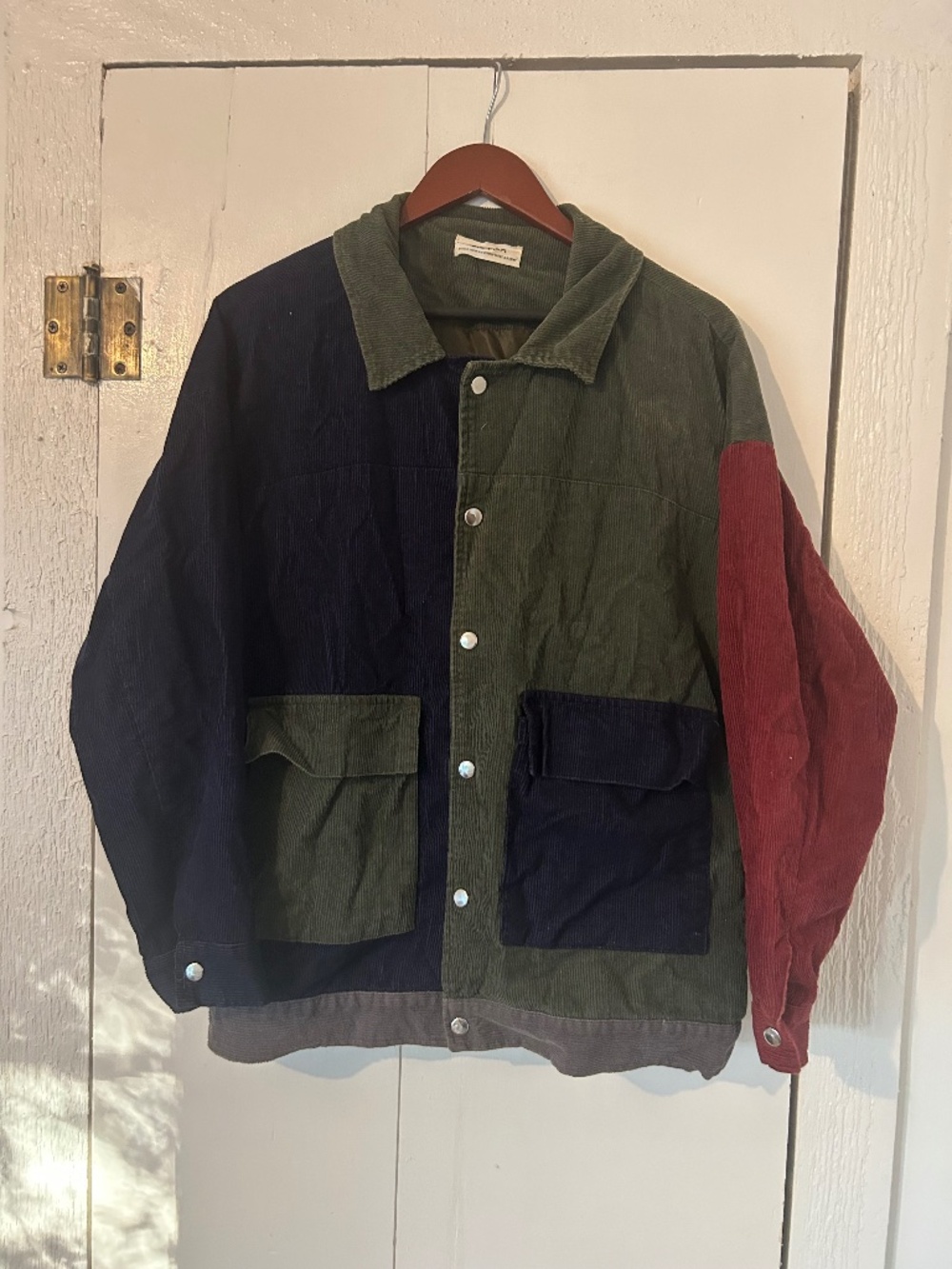 Colorblock Corduroy Jacket